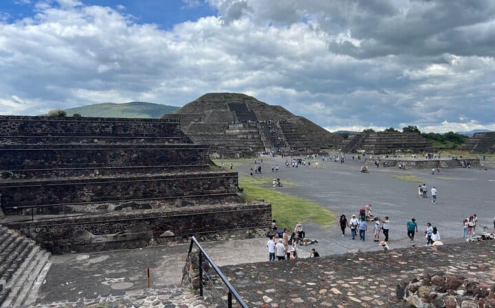 Old structures along the Causeway of the Dead