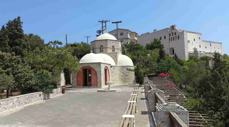 Santorini prophet elias monastery