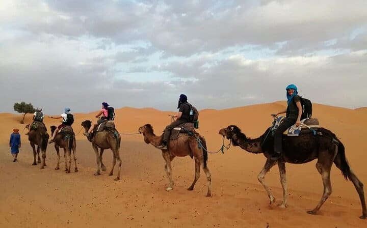 camel ride in Merzouga