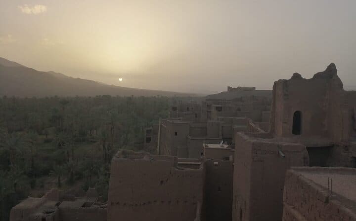 Sunset in Draa Valley