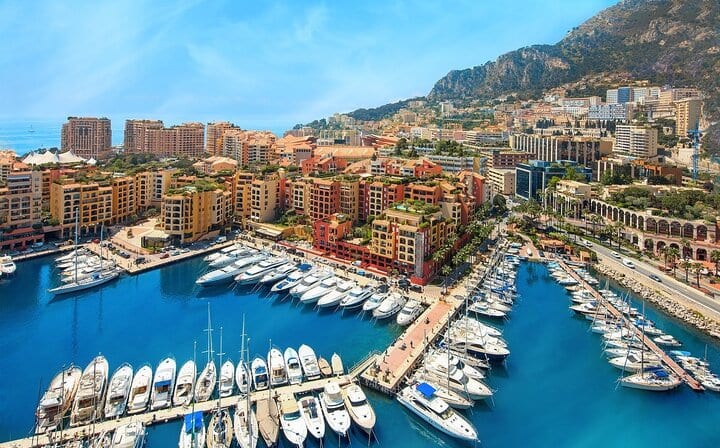 Port of Cap d'ail from Monaco