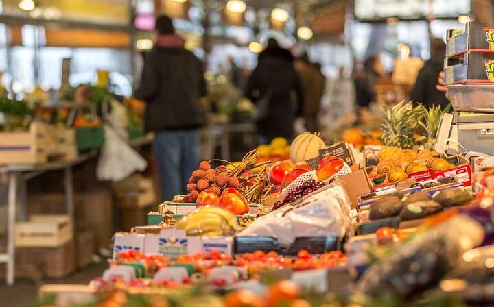 Provencal market of Antibes (morning)