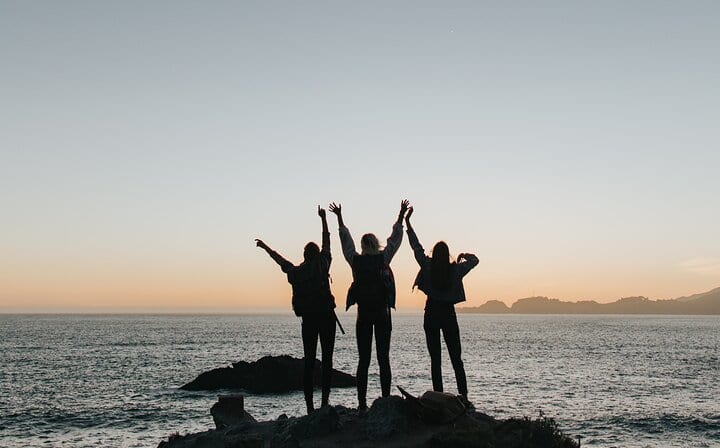 Our Travelers enjoying sunset