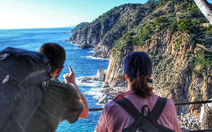 The coastal views from the lighthouse in Tossa de Mar.