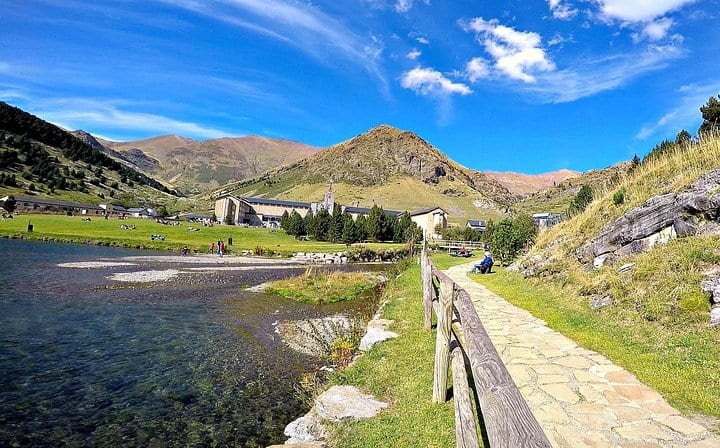 Small group hiking tours in the Nuria valley in the Pyrenees.