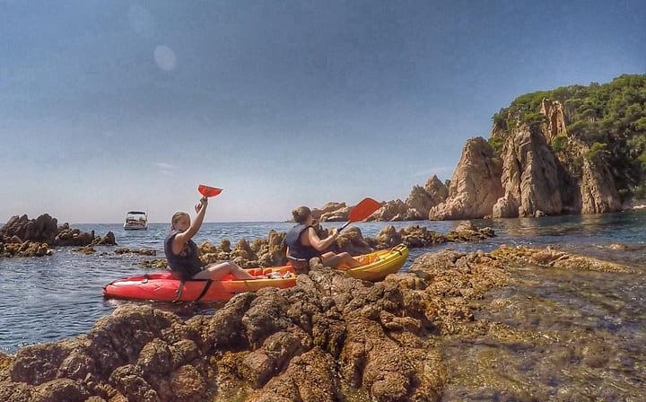 Enjoy the small group kayaking tour to the Costa Brava.