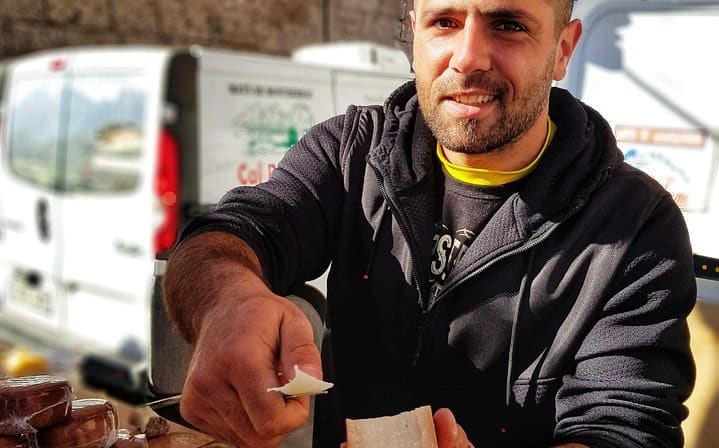 Cheese tasting from the farm Can Fermi.