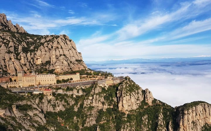 Active tours from Barcelona to the Montserrat Monastery .