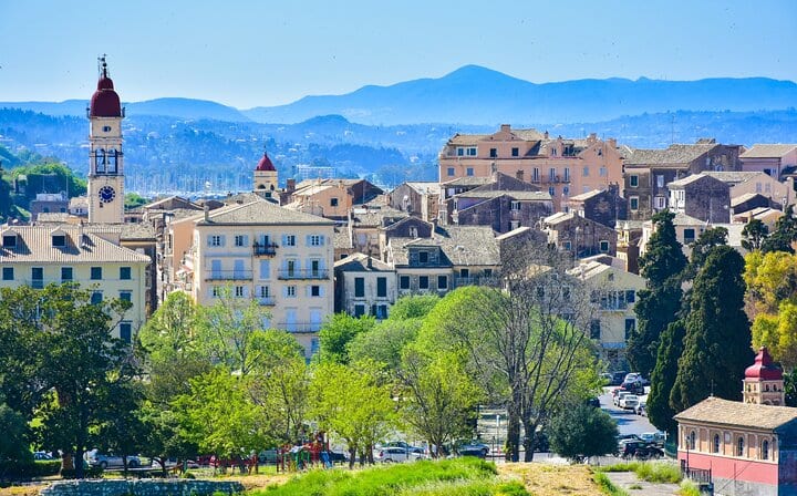 Colorful Old Corfu Town