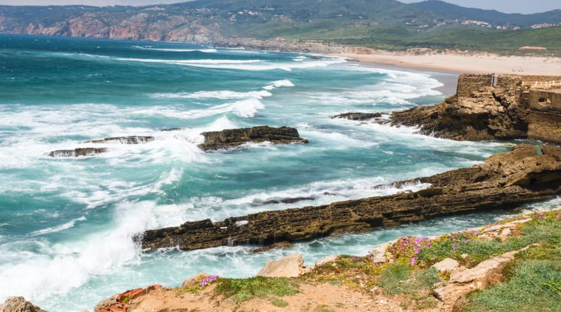The Guincho beach is beautiful sandy beach area 9 km away from Cascais