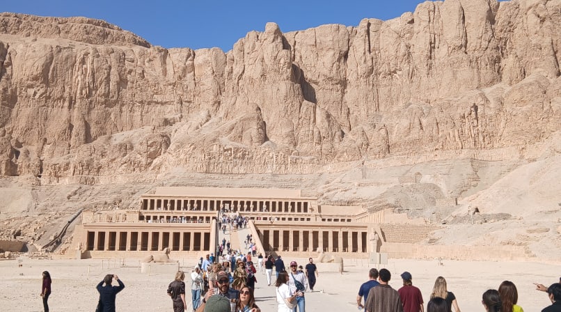 Hatshepsut Temple: A grand structure carved into the towering cliffs of Luxor's West Bank