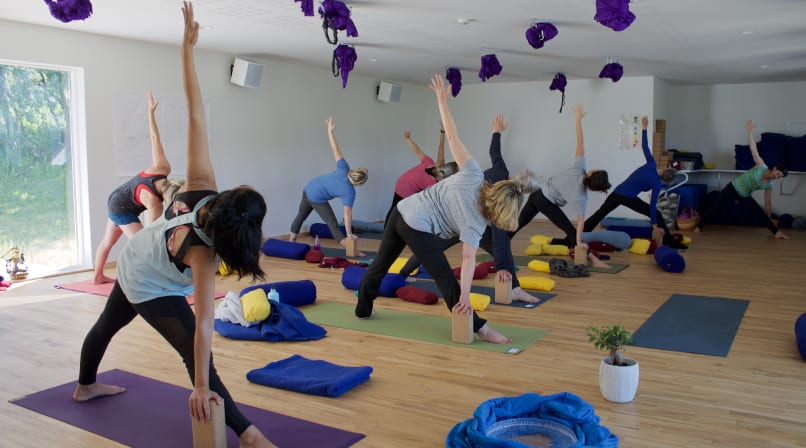 Indoor classes in our private Yoga/Spa Center