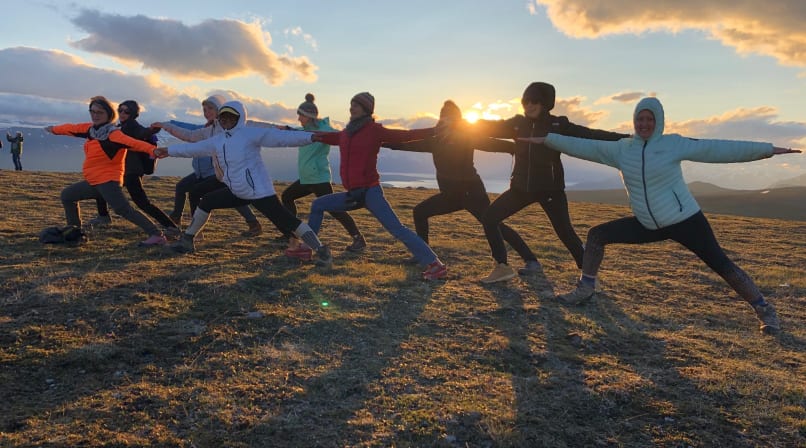 Yoga sequences in our beautiful nature 