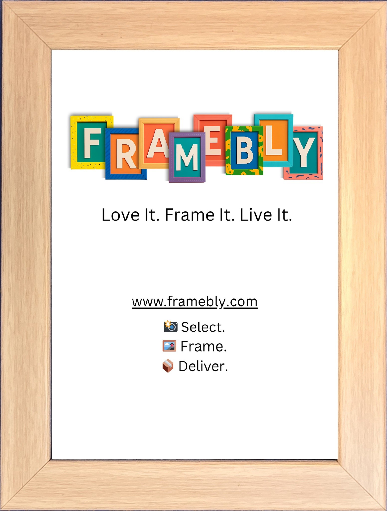 Natural Light Birch Wood colour photo frame. Raw wood finish with grainy look. Flat front and side surface. Medium frame, ideal for candid pics on walls in lounge, bedroom, kid art/certs or gifting, best used for 5 to 8 inch size photo prints.