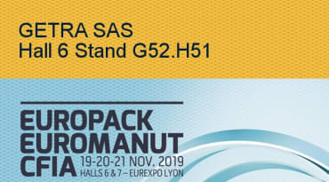 Getra sera Présent au Salon EUROPACK - EUROMANUT - CFIA de Lyon