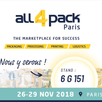 Getra sera présent au salon de l'emballage ALL4Pack 2018