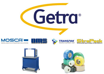 Getra la plus grande offre de cerclage du marché : GETRA, MOSCA, OMS, TRANSPAK, STRAPACK !