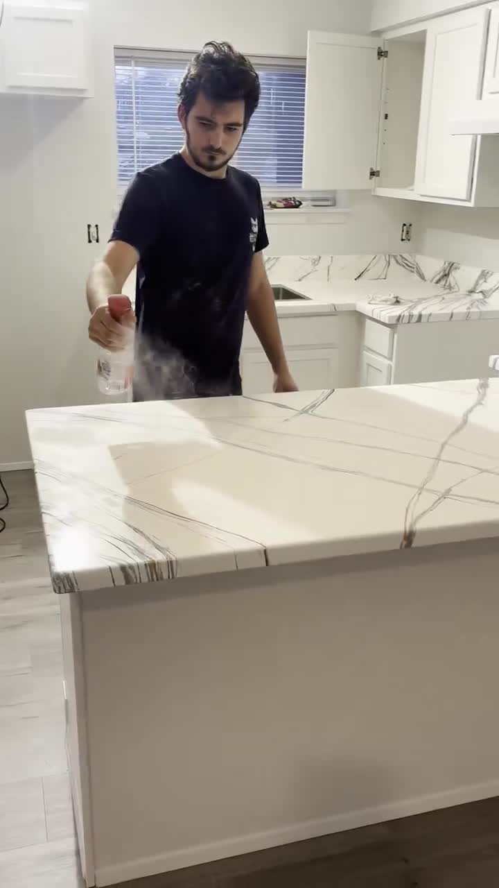 You want to save some $$ on your Kitchen ‘Refresh’? You choose design? We got you! Save thousands on your next set of countertops. We can fabricate OR pour diamond coat epoxy over your existing countertops.