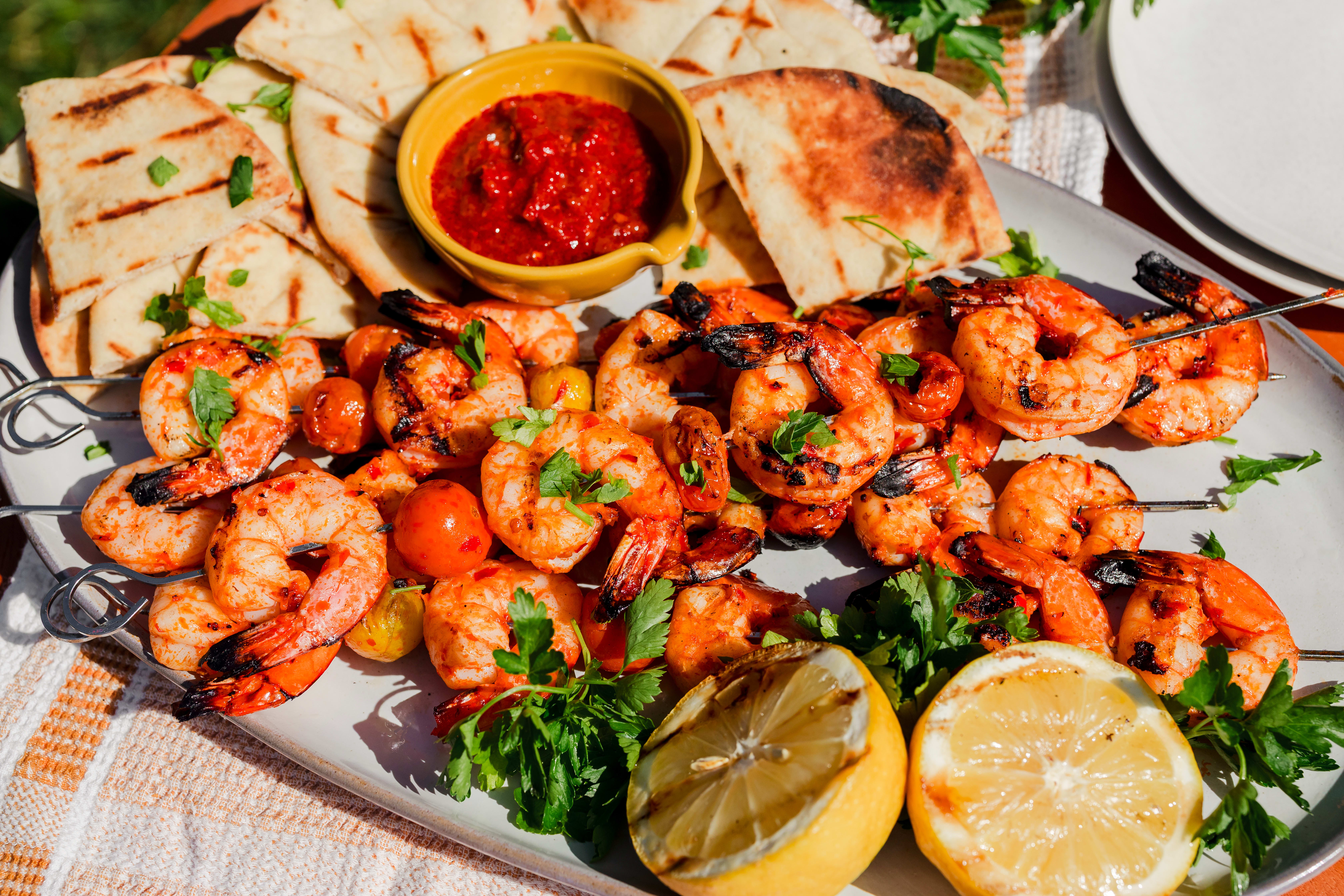 Grilled Harissa Shrimp 