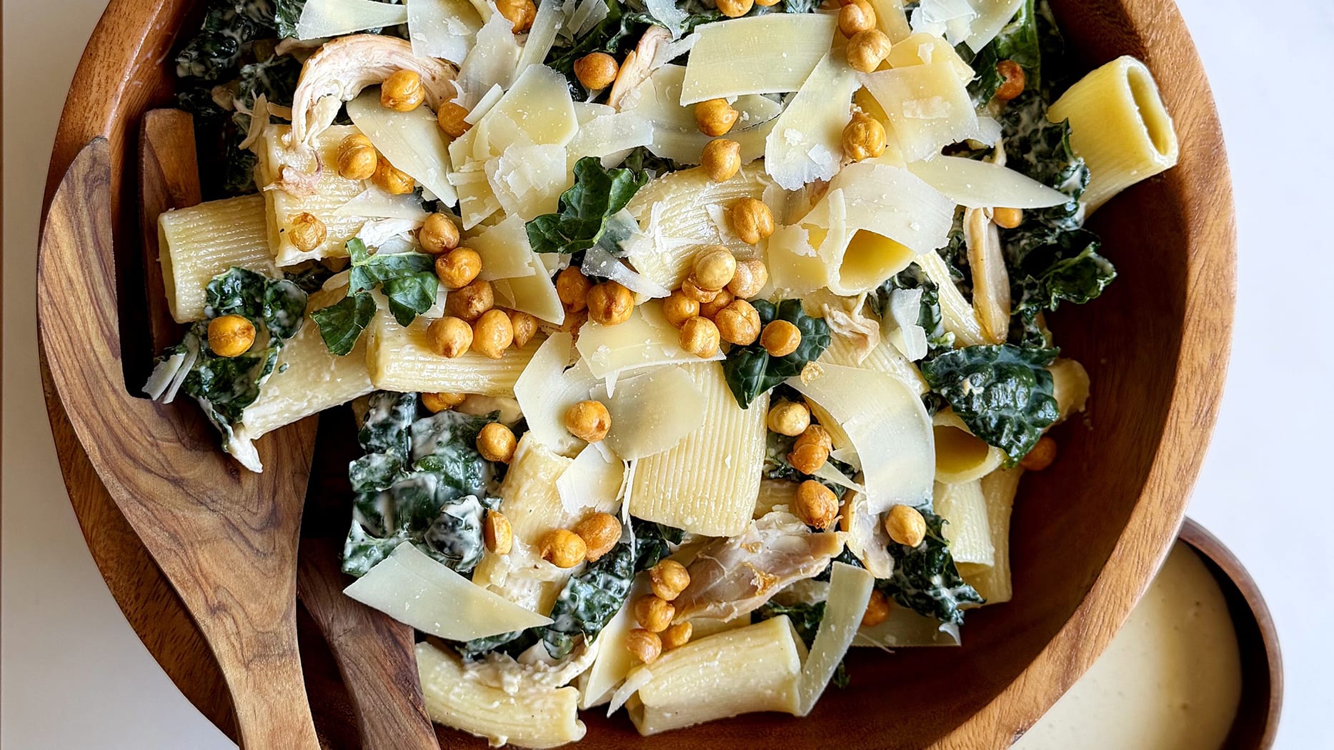 Kale Caesar & Chicken Pasta Salad