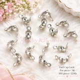 Silver & Gold End Cap Lock – Jewelry Making Accessories