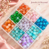 8mm Crack Beads – 180+ Mixed Beads with Box