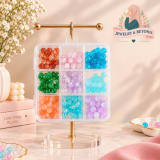 8mm Crack Beads – 180+ Mixed Beads with Box