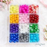12-Color 8mm Round Beads Organizer Box