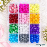 12-Color 8mm Round Beads Organizer Box