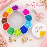 Sunflower Box – 12 Colours 3mm Seed Beads DIY Jewellery Making Kit