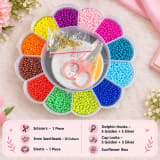 Sunflower Box – 12 Colours 3mm Seed Beads DIY Jewellery Making Kit