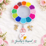 Sunflower Box – 12 Colours 3mm Seed Beads DIY Jewellery Making Kit