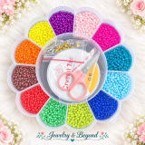 Sunflower Box – 12 Colours 3mm Seed Beads DIY Jewellery Making Kit