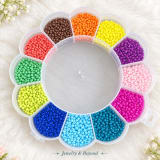 Sunflower Box – 12 Colours 3mm Seed Beads DIY Jewellery Making Kit