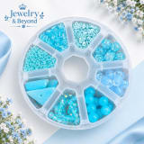 8-Compartment Round Beads & Jewelry Making Kit – Full Box