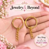 Gold & Silver Key Ring – 2 Colour Set