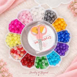 Sunflower Box Package – 8mm Round Beads (12 Colors)