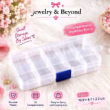 10-Compartment Jewelry Organizer Box