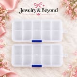 10-Compartment Jewelry Organizer Box