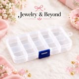 10-Compartment Jewelry Organizer Box