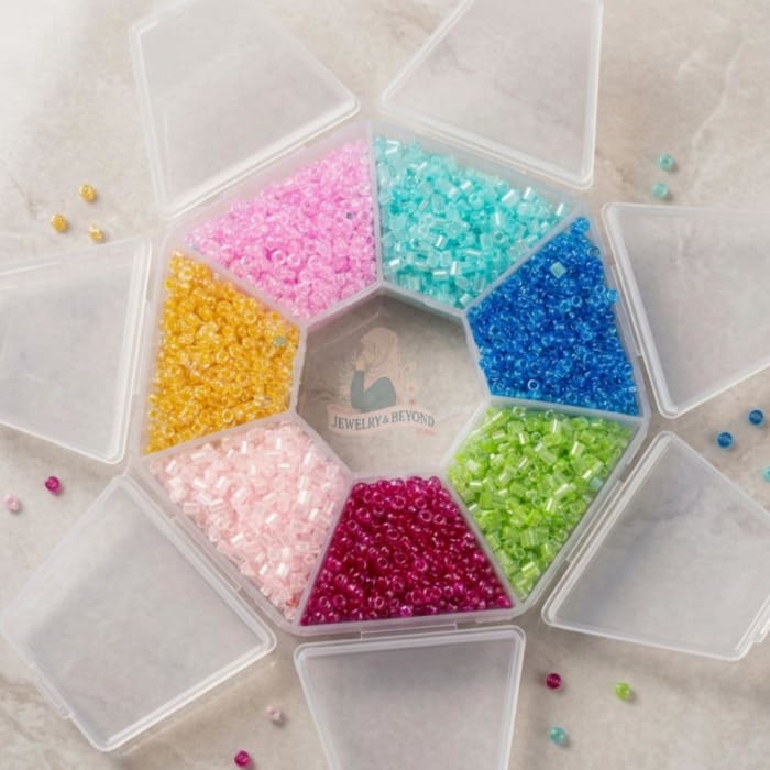 Seed & Pipe Beads Combo Box — 7-Grid