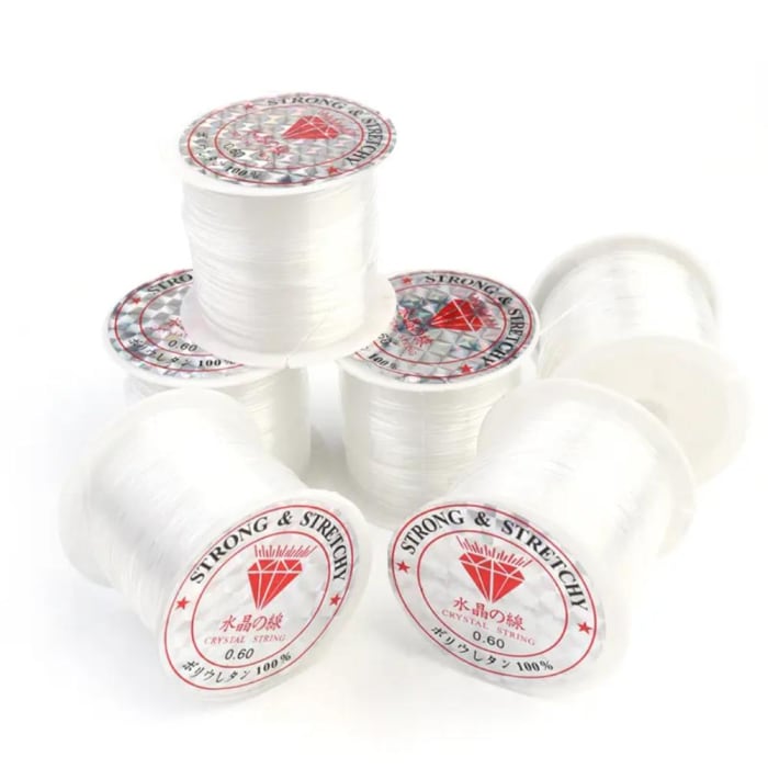 Crystal Tec Matte Transparent Elastic Beading Cord