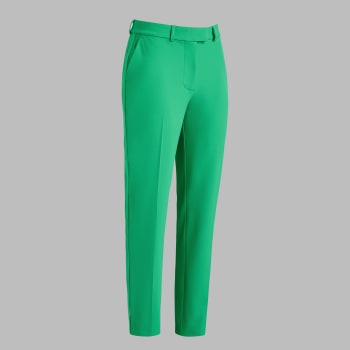 STRETCH PERFORMANCE TWILL STRAIGHT LEG TROUSER in Clover