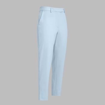 STRETCH PERFORMANCE TWILL STRAIGHT LEG TROUSER in PALE BAJA