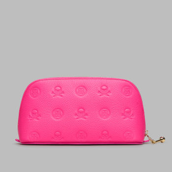 Alternative image of DEBOSSED SKULL & TEES COSMETICS CASE in KNOCKOUT PINK