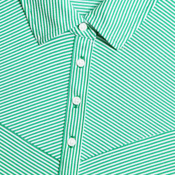 Alternative image of CHEVRON STRIPE TECH PIQU&Eacute; SLEEVELESS POLO in Clover