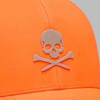 Alternative image of SKULL & TEES LOW PROFILE HAT in SHOCKING ORANGE