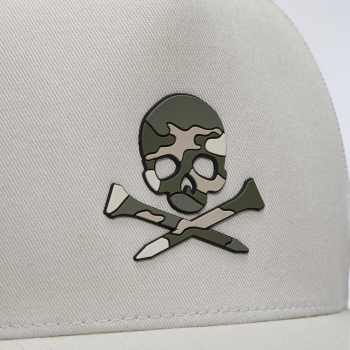 Alternative image of CAMO SKULL & TEES TALL TRUCKER HAT in PUMICE