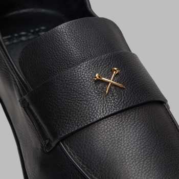 Alternative image of MEN'S METAL TEES LEATHER FLEX LOAFER in Onyx