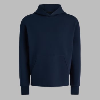 COTTON BLEND SCUBA HOODIE in Twilight